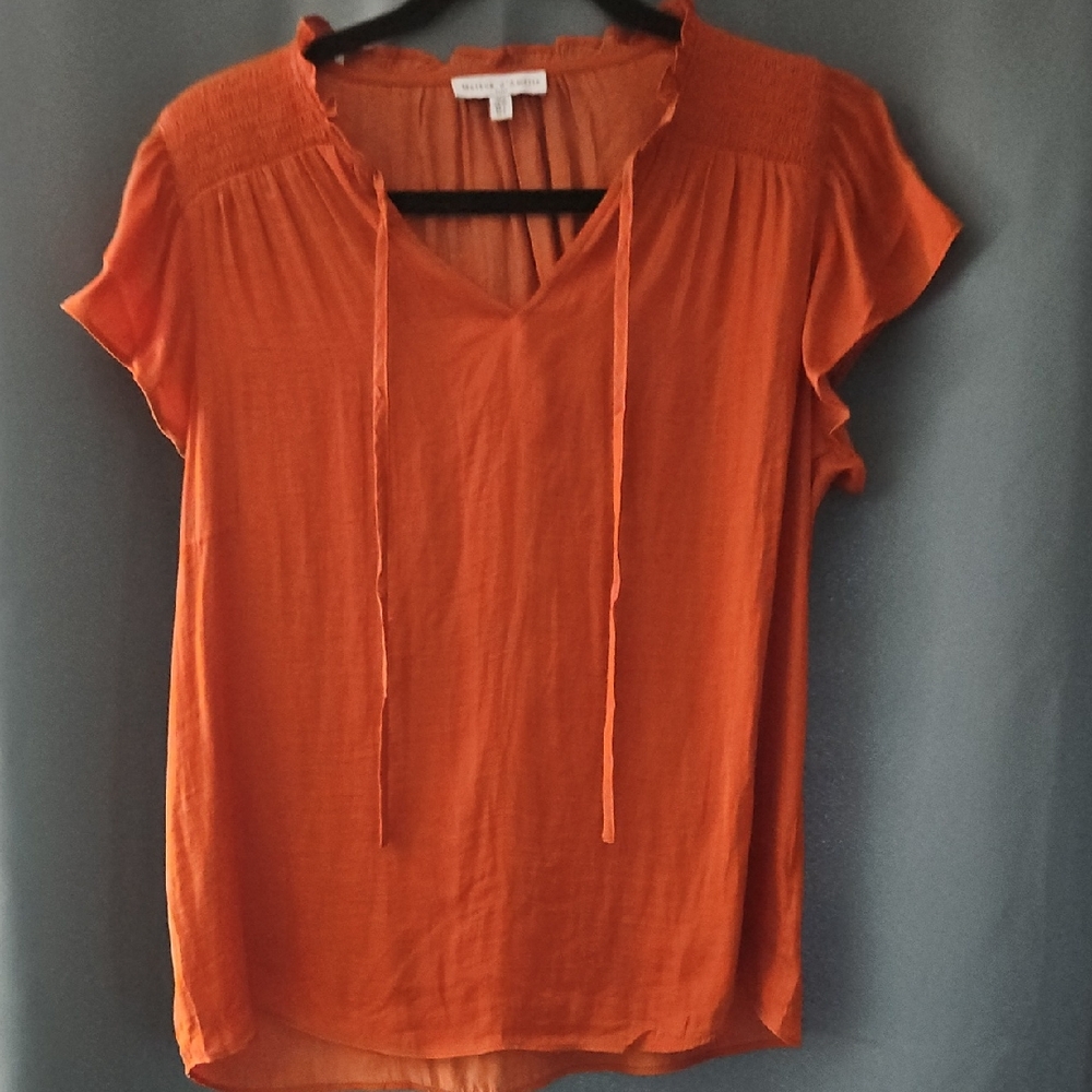 Maison d'Amelie Orange Women's Top